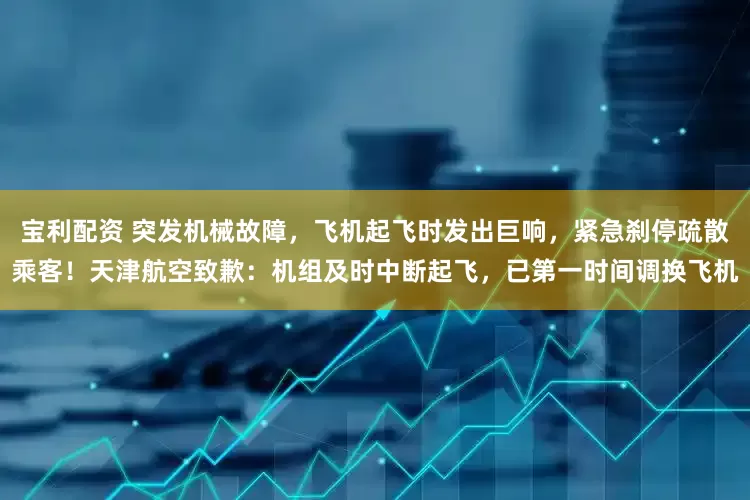 宝利配资 突发机械故障，飞机起飞时发出巨响，紧急刹停疏散乘客！天津航空致歉：机组及时中断起飞，已第一时间调换飞机